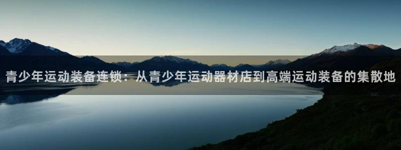 意昂体育4娱乐:青少年运动装备连锁:从青少年运动器材店到高端